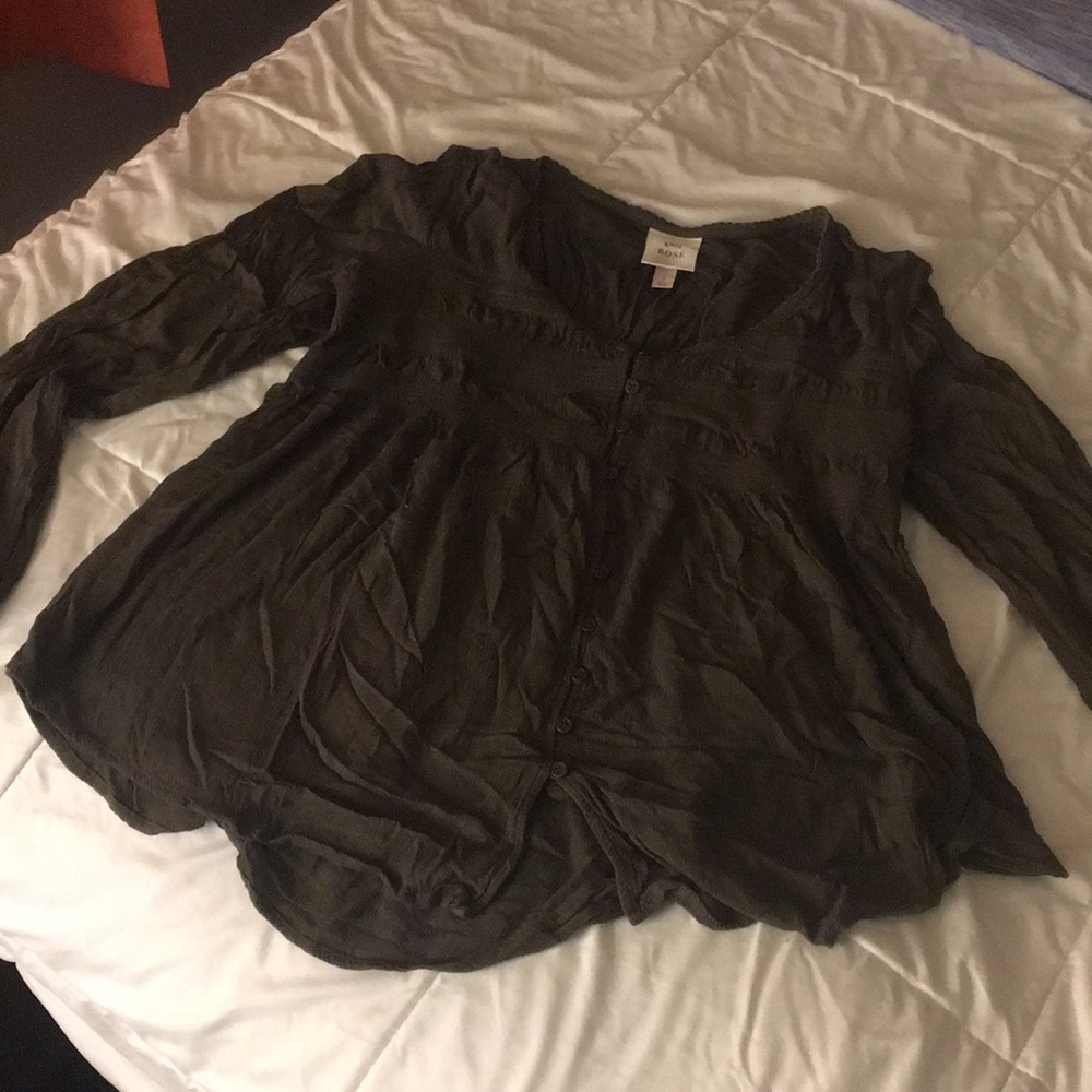 Olive Green Blouse